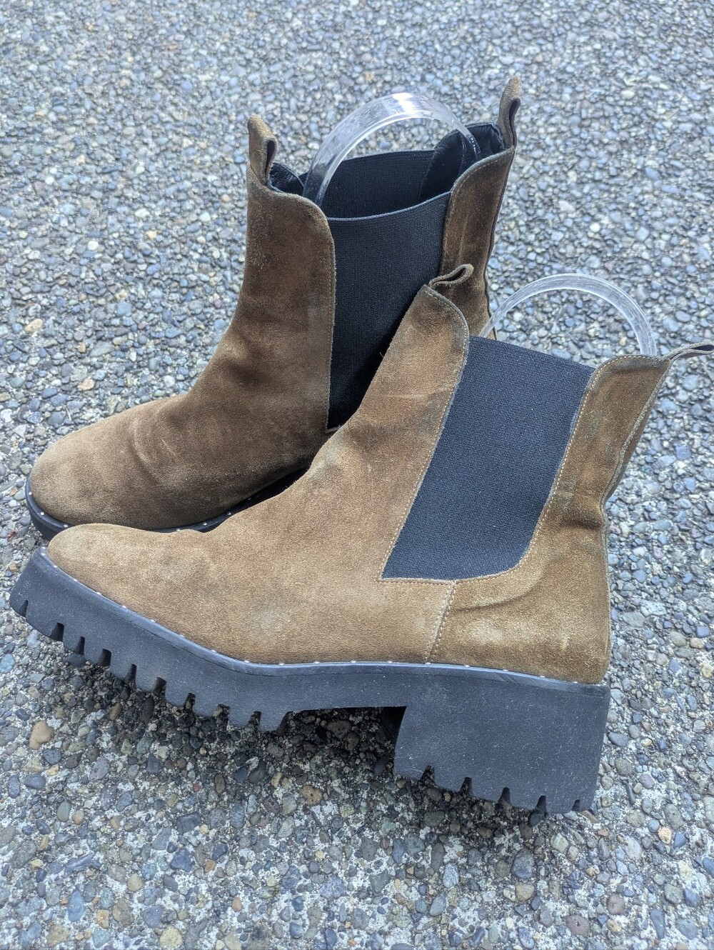 Freda Salvador Brooke Brown Suede Boots